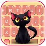 Logo of Black Cute Cat Theme android Application 