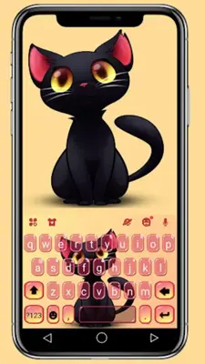 Black Cute Cat Theme android App screenshot 4